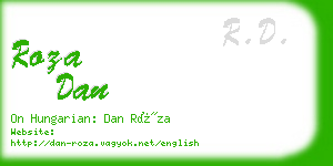 roza dan business card